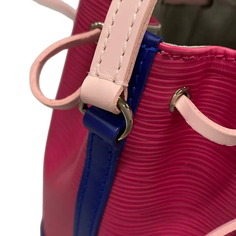 Louis Vuitton Nano Noe Epi Shoulder Bag M42502 Pink Blue Light Pink